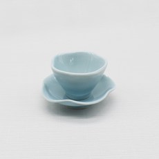 月鹽手工瓷花瓣茶杯套組, 天空, 1個