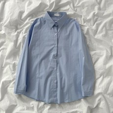 안다로미 여성용 무스무스 루즈핏 셔츠