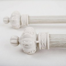 克拉曼斯 復古窗簾桿 25mm, 象牙