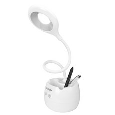 Kinyo 高亮度USB充電式四合一 檯燈 PLED-417, 白色