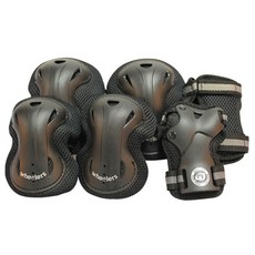 Wheelers Mighty 兒童護具三件組 (護膝/護肘/護腕), 黑色, 1組