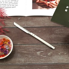 Bogen 方形Solne餐具甜點刀, 白色, 1個