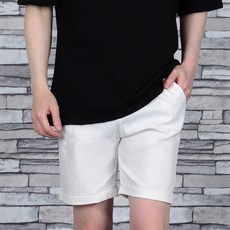 남자흰반바지