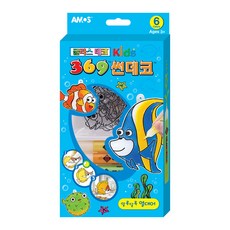 AMOS 阿摩司 兒童彩繪玻璃貼組, 海底世界款, 6色, 1盒