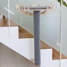 Monello 貓咪原木喵蜜大型貓步道+貓柱 85cm+貓抓板 2入組 GO23105, 1組, 灰色