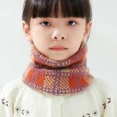 아동용 체크 넥 워머