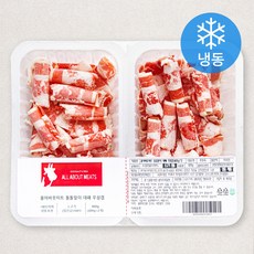 올어바웃미트 돌돌말이 대패 우삼겹 2개입 (냉동), 800g, 1팩