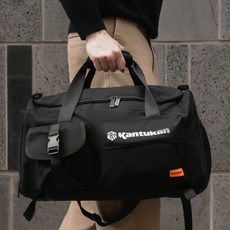 Kantukan 實用運動旅行袋, 黑色, 1個