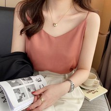 앤드스타일 여성용 매끈실키 이너 끈나시 261008