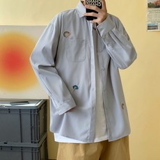 남자하늘색셔츠