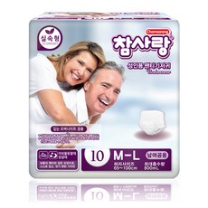 참사랑 실속 팬티형 성인 기저귀, 중형, 10매입, 1개