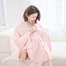 Joy Multi開襟鈕扣型圓形陽光哺乳遮罩 開口型莫代爾