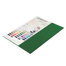 종이문화 다빈치엠보 두꺼운 양면엠보싱지 180g No 35 그린, 4절, 7개