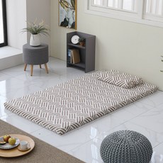 BED!DEA 9區透氣氣孔床墊+床套, 12厘米, 餅乾米色