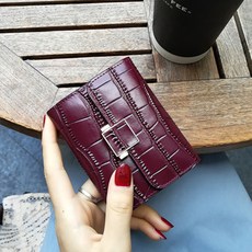 파라다이소 데일리 악어가죽 컴팩트 카드홀더 카드지갑