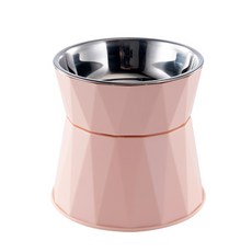 카르노코리아 컷팅 라인 반려동물식기, 핑크, 1개