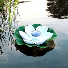 VISANG 太陽能荷花庭園燈, 白色