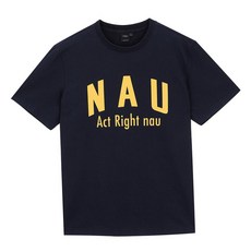 나우 남녀공용 U 나우 유니브 프린트 티셔츠 1NUTSM1010