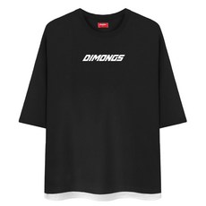 디몽스 타이포 7부 반팔 티셔츠 MRE_0014