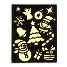 minhwashop 聖誕節箔紙藝術貼紙, 20個, 聖誕老人雪人