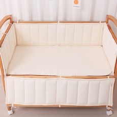 AiRabbit 嬰兒床 純棉 護欄 Stokke 相容, Ivory