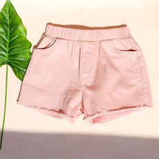 일라엘 아동용 칼라 데님 숏 팬츠