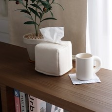 CASA VERDE 純色四角衛生紙套 迷你型, 象牙白