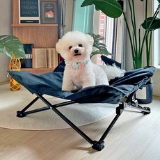 브리즈문 강아지 캠핑 해먹 의자 중형, 블랙, 1개 블랙 × 1개 섬네일