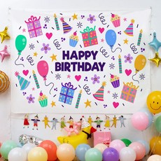 Peito生日宴會派對回憶橫幅掛布, E11