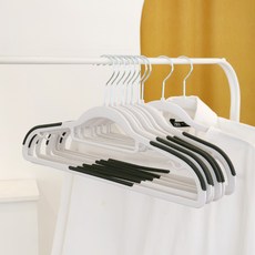 화이트래빗 디자인 고리회전 어깨뿔방지 논술립 옷걸이, 화이트, 30개 화이트, 30개