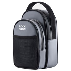 ROCKBROS 洛克兄弟 腳踏車Brompton專用防水前背包 W014, 1個, 灰色