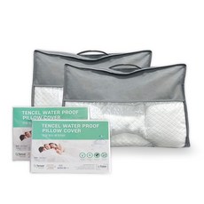 라뽐므 말랑 5존 입체 베개 소프트 2p + 텐셀 방수 베개커버 2p 세트, 소프트1p+소프트1p