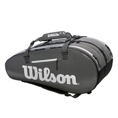 Wilson Super Tour 3 Comp 網球袋 WRZ843915, 黑色 + 灰色, 1個