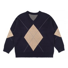 남자브이넥니트