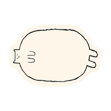 DM 빅 슬리핑 캣 러그 매트, 혼합색상