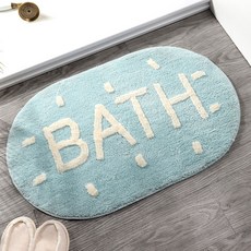 북유럽 레터링 미끄럼방지 화장실 매트