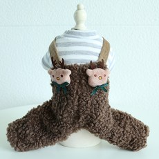 Itemtrade 멜빵바지 네발옷 올인원, 02 커피색, 1개