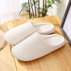 아리코 여성용 세탁기 워셔블 쿠션 거실화, 베이지, 1개