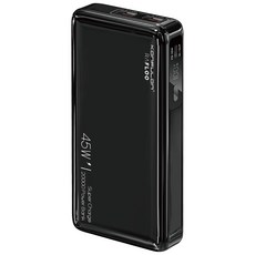 라플루 45W PPS 초고속충전 대용량 보조배터리 20000mAh, RPB-45W, 블랙