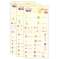 Petit Fancy 姓名貼紙 DA5357-F, 3個