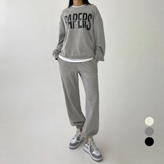Planday 女式 Big Pepper 寬鬆版型運動衫 + 慢跑褲上下套裝