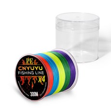 CNYUYU FISHING LINE PE線X4-300M 0.8#釣魚線, 300米PE編織線, 耐磨釣魚線, 1入