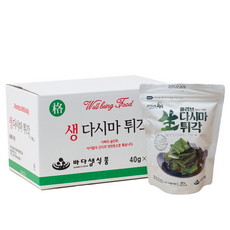 바다샘 올리브 다시마튀각, 10개, 40g