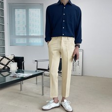 맨타임 남성용 QSZ 퀄리티 스판 링클프리 롱버젼 슬랙스