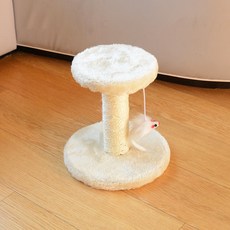 데이소이 고양이 긁기 좋은 미니 스크래쳐, 화이트, 1개