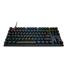 커세어 K60 RGB PRO TKL OPX 광적축 텐키리스 게이밍 기계식 유선 텐키리스 키보드, 블랙, RGP0140, 적축