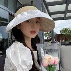 새로그린 여성용 챙넓은 썬캡