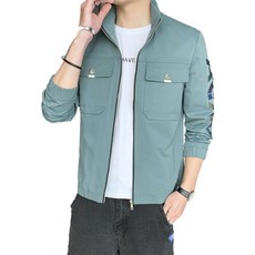 AOULS阿爾斯男性時尚半高領運動拉鍊夾克 #K1015