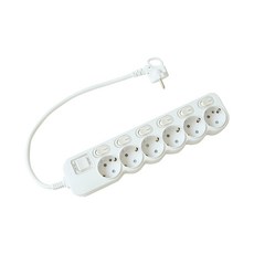 에코파워탭 국산 LED 개별 멀티탭 6구 EPM-L306 안전커버, 40cm, 1개