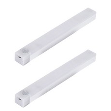 LED磁吸人體感應燈 20cm 2入 暖光 人體感應燈 磁吸感應燈, 2個